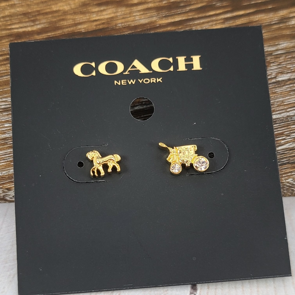 COACH Horse & Carriage Earrings